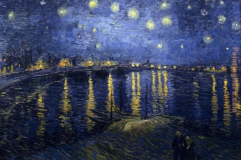 Starry Night over the Rhone painting - Vincent van Gogh Starry Night over the Rhone art painting